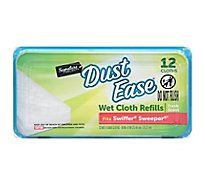 Signature SELECT Dust Ease Refills Wet Cloth  Fresh Scent - 12 Count