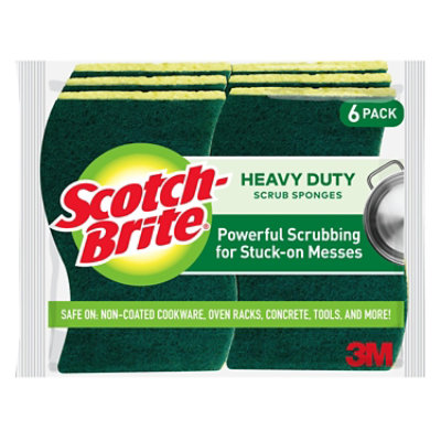 Scotch-Brite Sponges Scrub Heavy Duty Pack - 6 Count - Image 2