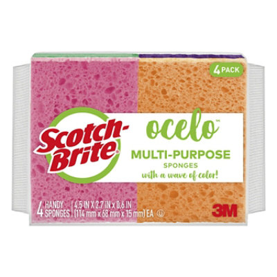 O-Cel-O Sponges Handy Size - 4 Count - Image 1