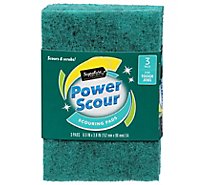 Signature SELECT Power Scour Pads Scouring Tough Jobs - 3 Count