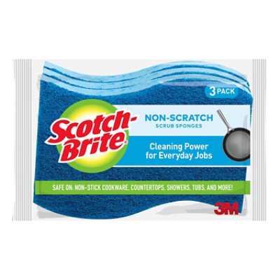 Scotch-Brite Sponges Scrub Non-Scratch Pack - 3 Count - Image 2