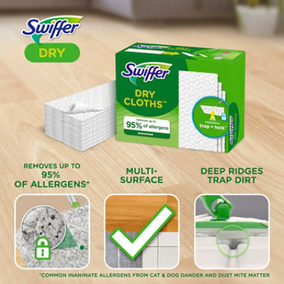 Swiffer Sweeper Unscented Multi Surface Dry Sweeping Pad Refill for Dusters Floor Mop - 32 Count - Image 2