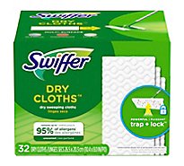 Swiffer Sweeper Unscented Multi Surface Dry Sweeping Pad Refill for Dusters Floor Mop - 32 Count