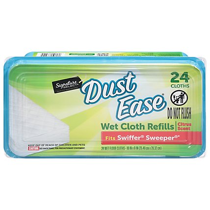 Signature SELECT Dust Ease Refills Wet Cloth Citrus Scent - 24 Count - Image 2