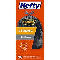 Hefty Trash Bags Drawstring Multipurpose Extra Strong 30 Gallon - 28 Count - Image 4