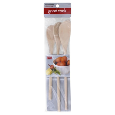 Good Cook Spoons Wood - 3 Count - Image 1