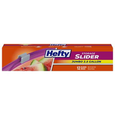 Hefty Storage Slider Bags Jumbo