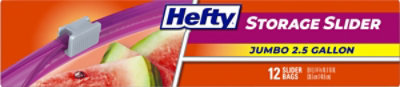 Hefty Storage Slider Bags Jumbo 2.5 Gallon - 12 Count - Image 4