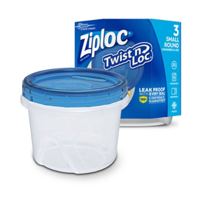 Ziploc Twist N Loc Small Round Container - 3 Count - Image 2