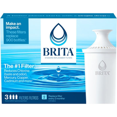 Brita Standard Water Filter Replacement - 3 Count