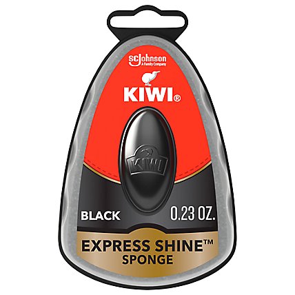 Kiwi Express Shine Black Sponge - 0.23 Fl. Oz. - Image 1