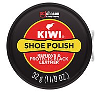 Kiwi Black Metal Tin Shoe Polish Paste - 1.12 Oz