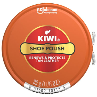 Kiwi Metal Tin Tan Shoe Polish Paste - 1.12 Oz - Image 1
