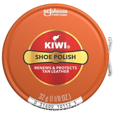 Kiwi Metal Tin Tan Shoe Polish Paste - 1.12 Oz