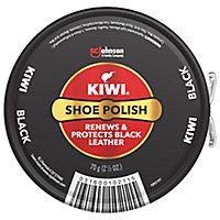 Kiwi Black Giant Metal Tin Shoe Polish Paste - 2.5 Oz - Image 1
