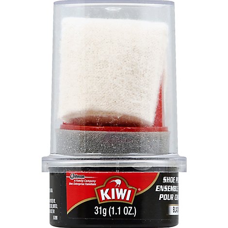 Kiwi Black Shoe Polish Kit - 1.1 Oz