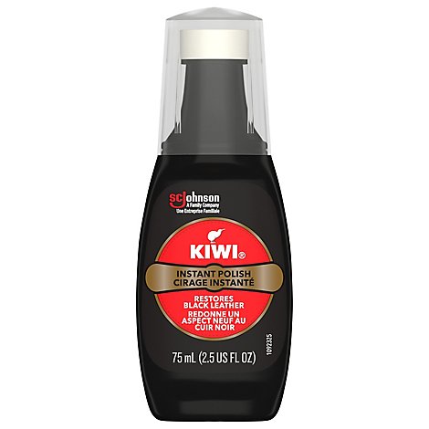 Kiwi Shoe Polish Black Liquid Wax - 2.5 Oz