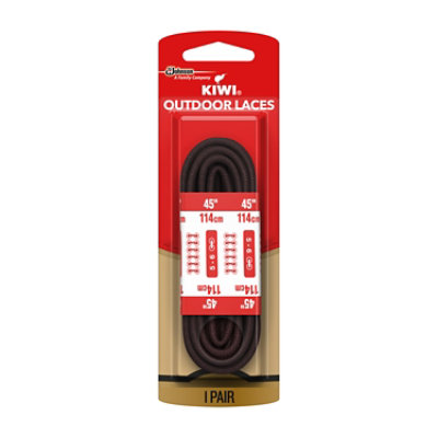 Kiwi Outdoor Brown 45 Inch Round Laces Pair - Each - Image 2