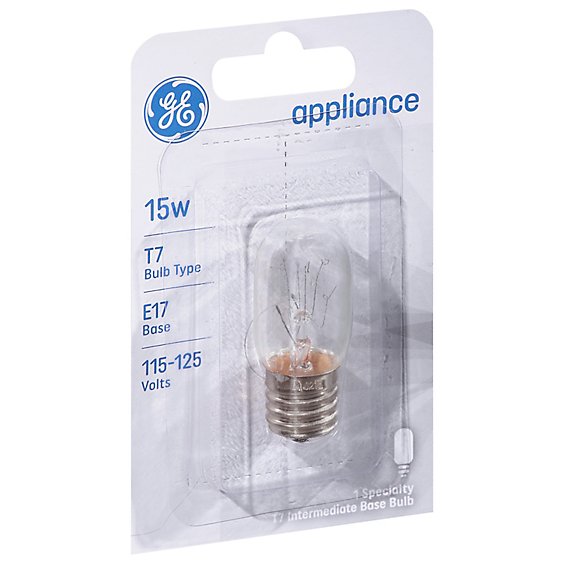 GE Light Bulbs Appliance T7 15 Watts - Each