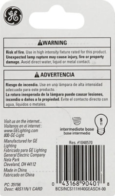 GE Light Bulbs Appliance S11 Microwave Oven 40 Watts - Each - Image 3