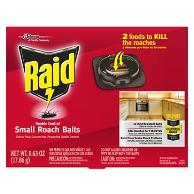 Raid Double Control Small Roach Baits (12 Ct) - Image 1