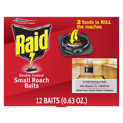 Raid Double Control Small Roach Baits (12 Ct) - Image 2