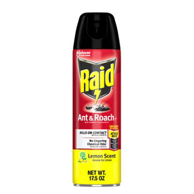 Raid Lemon Scent Ant And Roach Killer Insecticide Aerosol Spray - 17.5 Oz - Image 2