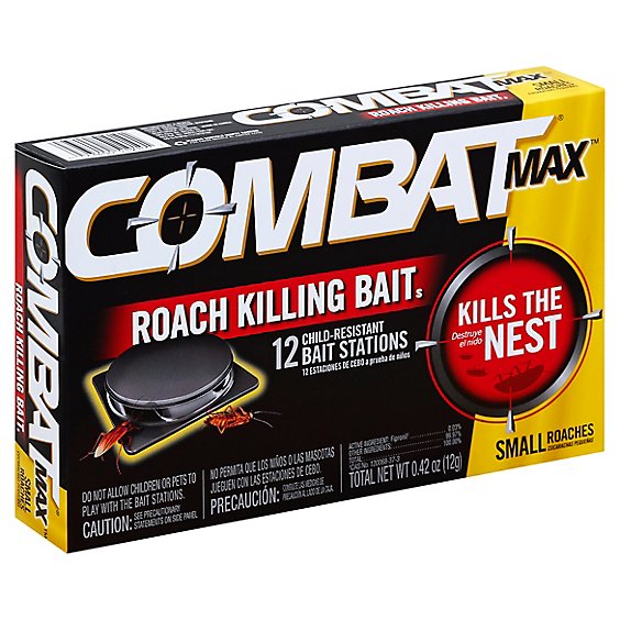 Combat Max Small Roach Bait - 12 Count