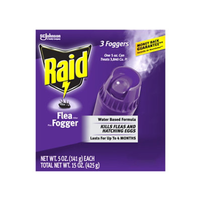 Raid Flea Killer Plus Fogger 3 Count - 15 Oz - Image 2