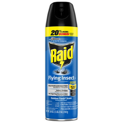 Raid Outdoor Fresh Flying Insect Killer Insecticide Aerosol Spray - 18 Oz - Image 1