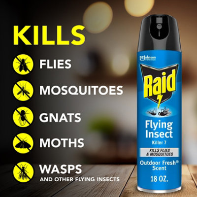 Raid Outdoor Fresh Flying Insect Killer Insecticide Aerosol Spray - 18 Oz - Image 4