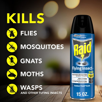 Raid Outdoor Fresh Scent Flying Insect Killer Insecticide Aerosol Spray - 15 Oz - Image 4