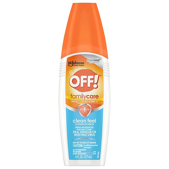 OFF! Familycare Clean Feel Insect Repellent Spritz - 6 Fl. Oz.