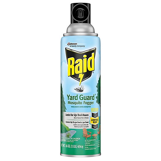 Raid Yard Guard Mosquito Fogger Insecticide Aerosol Spray - 16 Oz