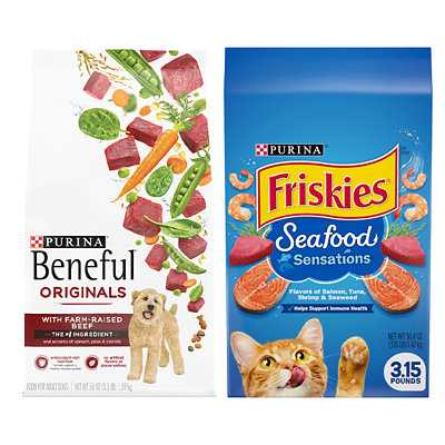 purina beneful dog food or friskies dry cat food Acme Coupon