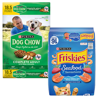 purina dog chow or friskies dry cat food Acme Coupon