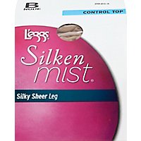 Leggs Silken Mist Pantyhose Control Top Nude B - Pair - Image 2