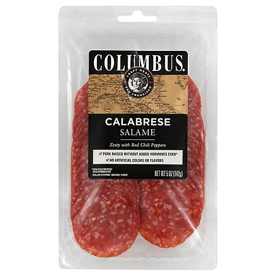 Columbus Salame Calabrese Hot - 0.50 Lb