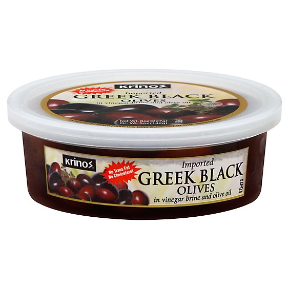 Krinos Greek Black Olives - 1 Each