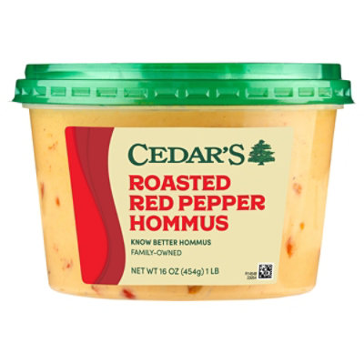 Cedars Hommus Red Pepper Roasted - 16 Oz - Image 3