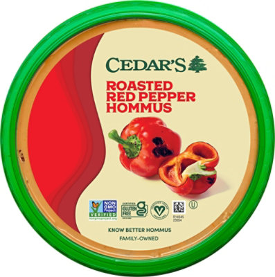 Cedars Hommus Red Pepper Roasted - 16 Oz - Image 2