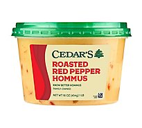 Cedars Hommus Red Pepper Roasted - 16 Oz