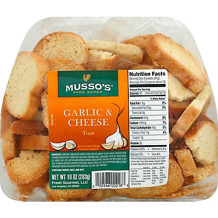 Mussos Toast Garlic & Cheese - 12 Oz - Image 2