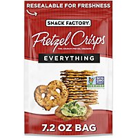 Snack Factory Thin Crunchy Deli Style Everything Pretzel Crisps Crackers - 7.2 Oz - Image 2