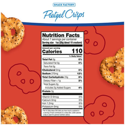 Snack Factory Everything Pretzel Crisps - 7.2 Oz - Image 2