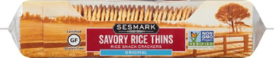 Sesmark Crackers Rice Thins Savory Original - 3.2 Oz - Image 2