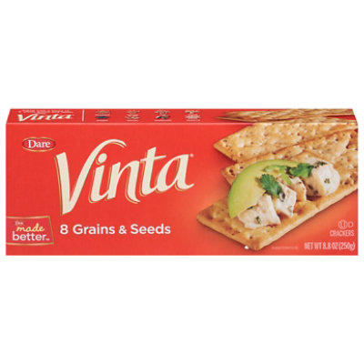 Dare Vinta Crackers 8 Grains & Seeds - 8.8 Oz - Image 3