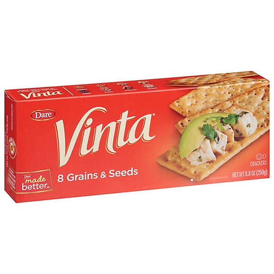 Dare Vinta Crackers 8 Grains & Seeds - 8.8 Oz