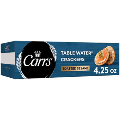 Carrs Table Water Crackers Toasted Sesame Baked Snack Crackers - 4.5 Oz - Image 1