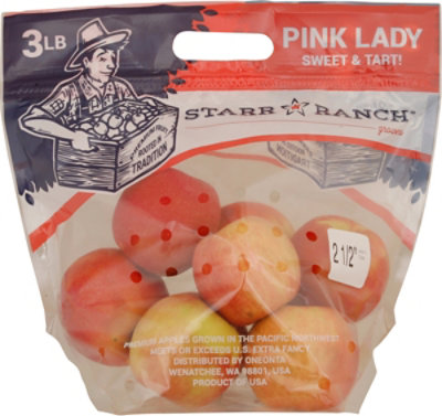 Cripps Pink Lady Apples Prepackaged - 3 Lbs. - Image 2